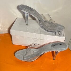 Clear Stiletto Heels